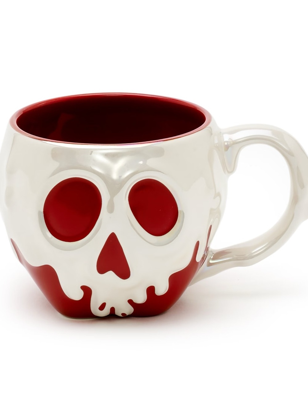 Red and White Skull Ceramic Mug - Home Dining